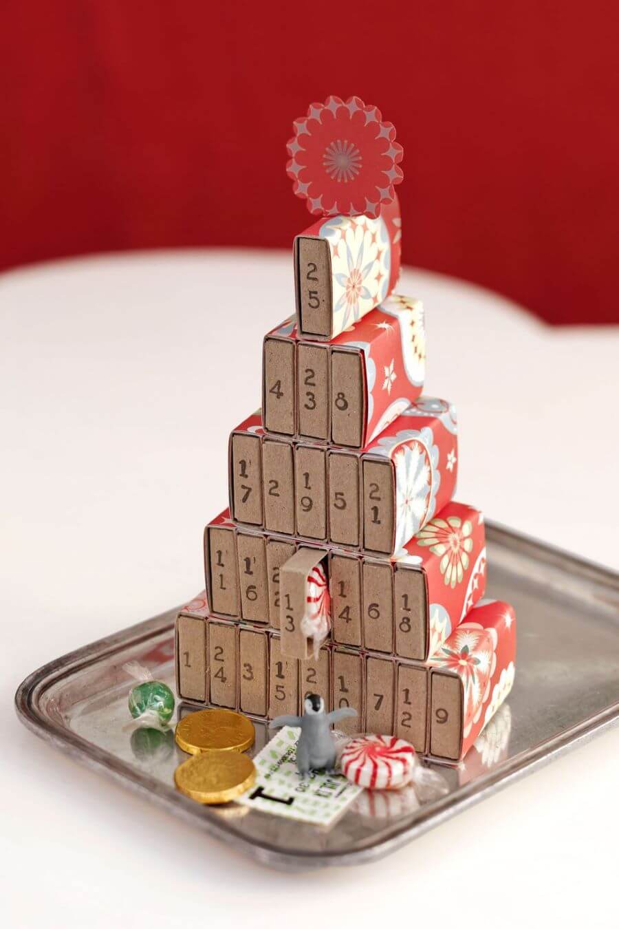 DIY Christmas Decoration Idea with matchboxes