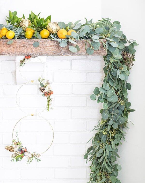 DIY Christmas Decoration Idea with plant branches