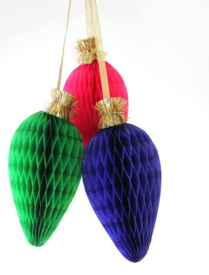 DIY Christmas Decoration Idea with color sheets
