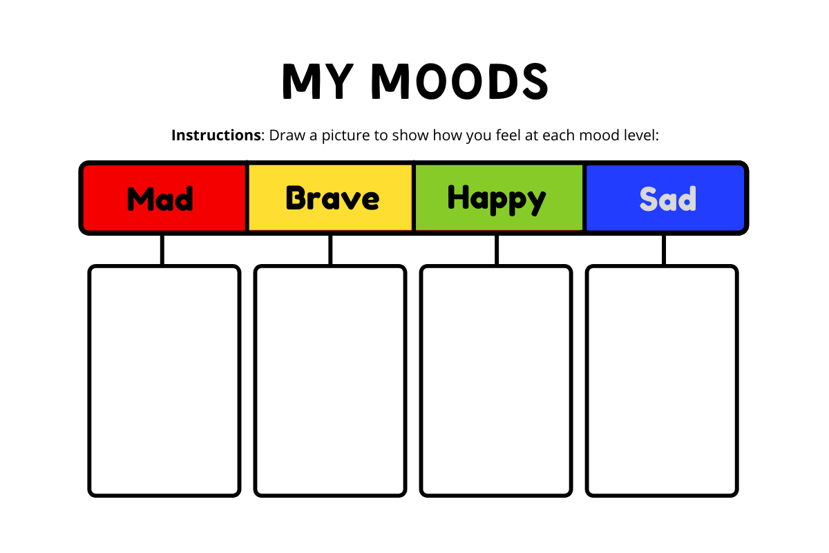 Know your children's mood with this mood board.