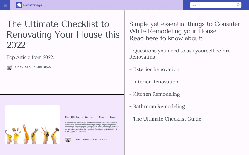 The Ultimate Checklist to Renovate your house, kitchen, bathroom in 2022