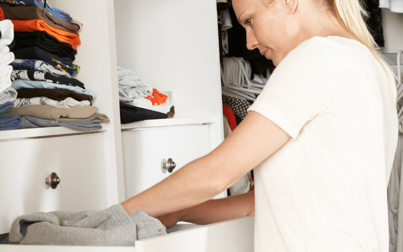 Rearrange and organize your closet 