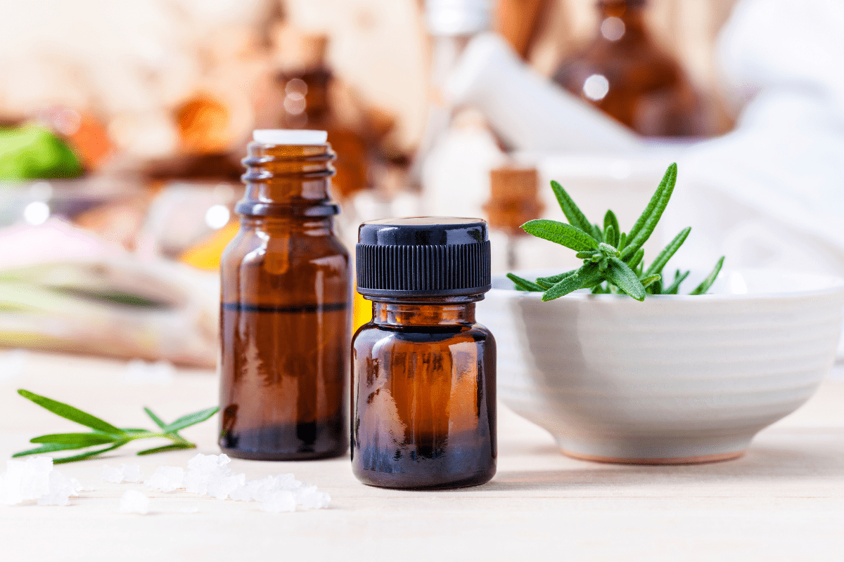 lavender essential oil, neem, orange, rosemary