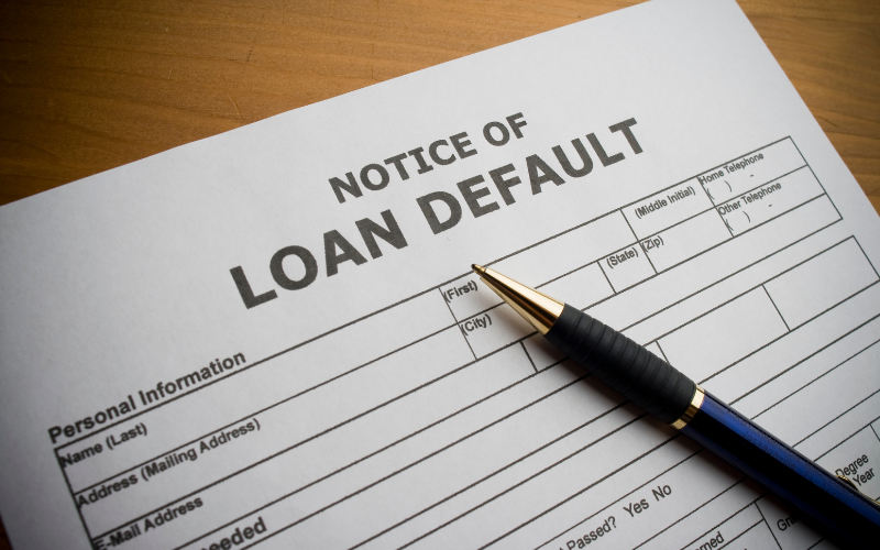 defaulting home loan