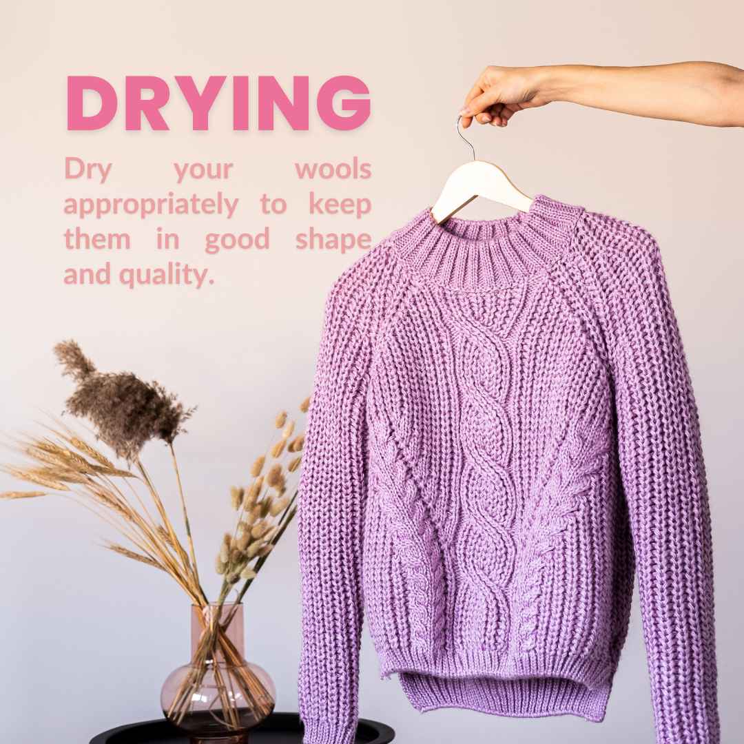 How to dry woollen clothes?
