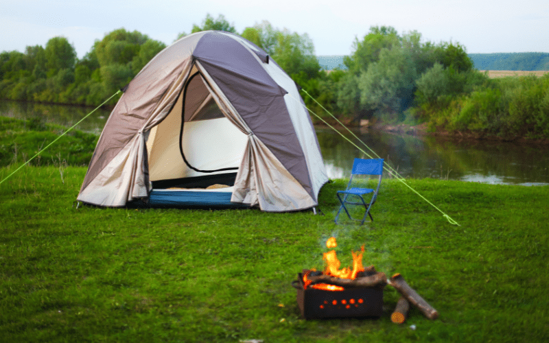 camping with family, camping