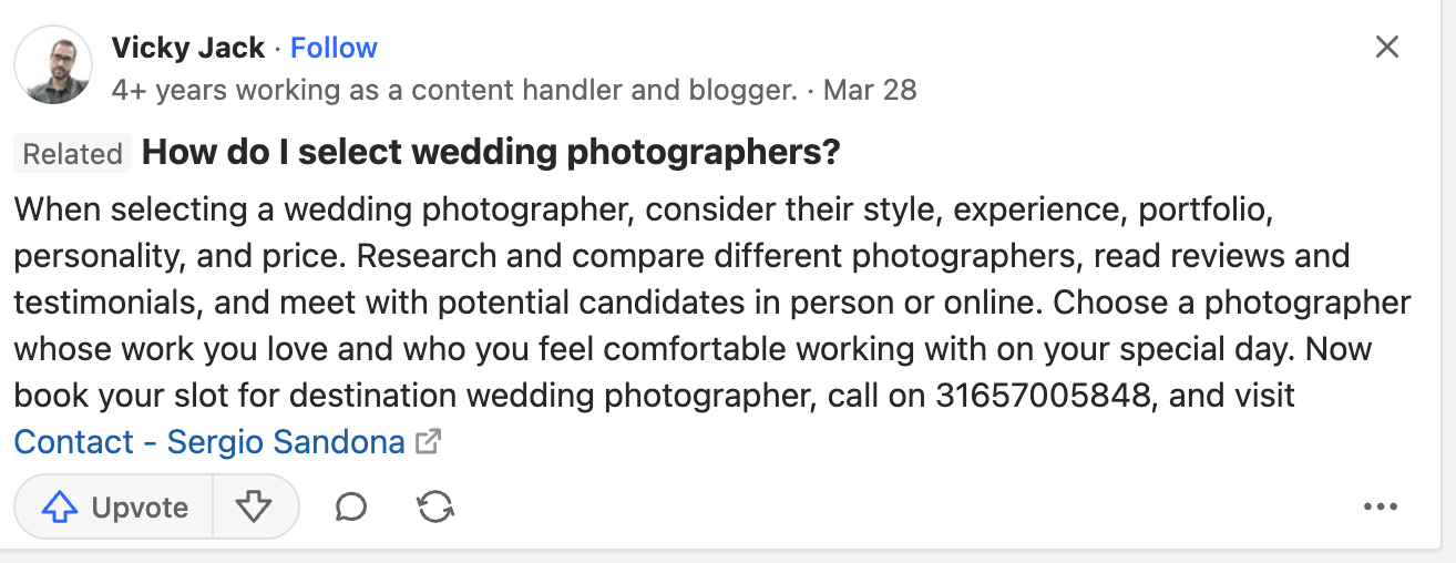 how do I select wedding photographers? 