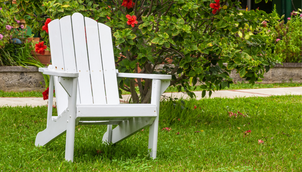 Adirondack Chair in lawn