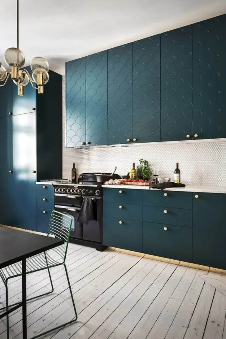 Kitchen with Bold Color & Playful Patterns