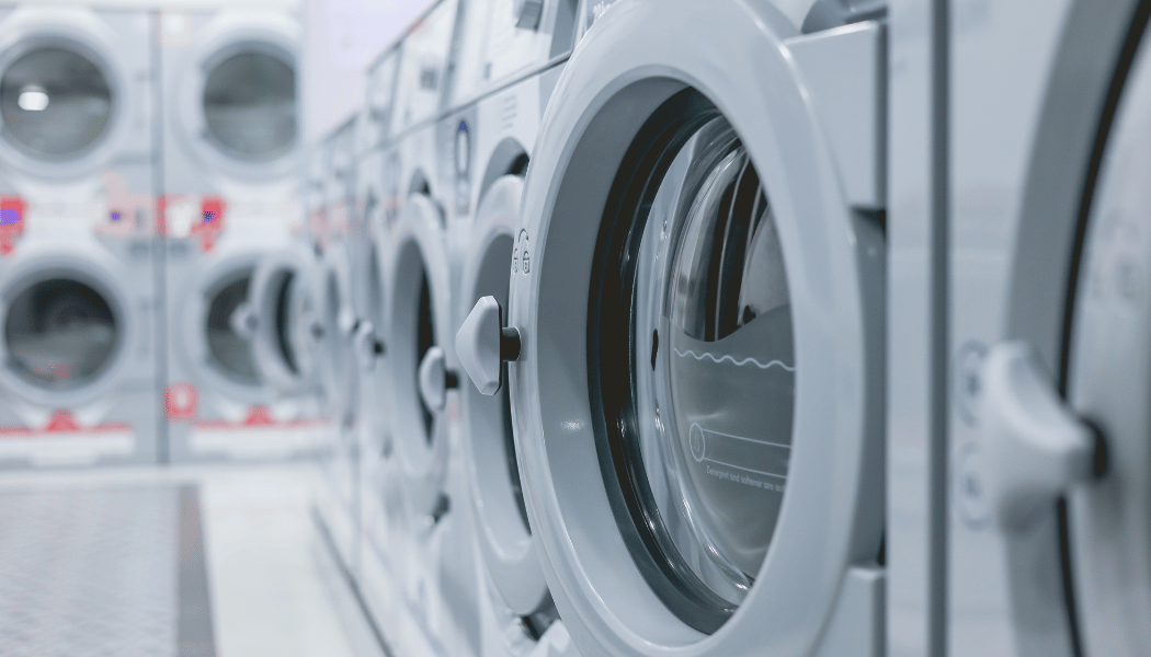 Automatic washing machines in a Laundromat