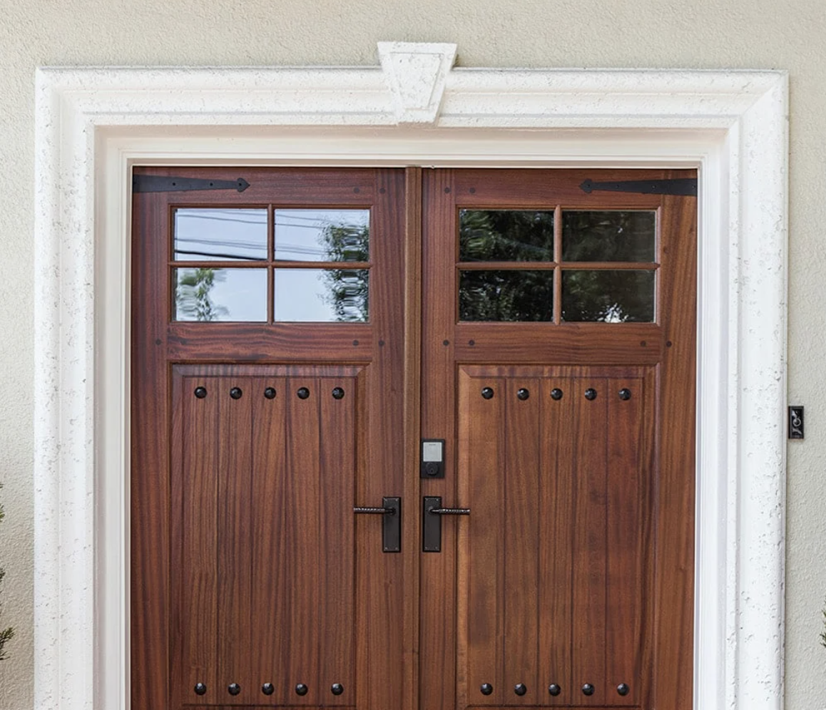 Rustic Retreat wooden door design