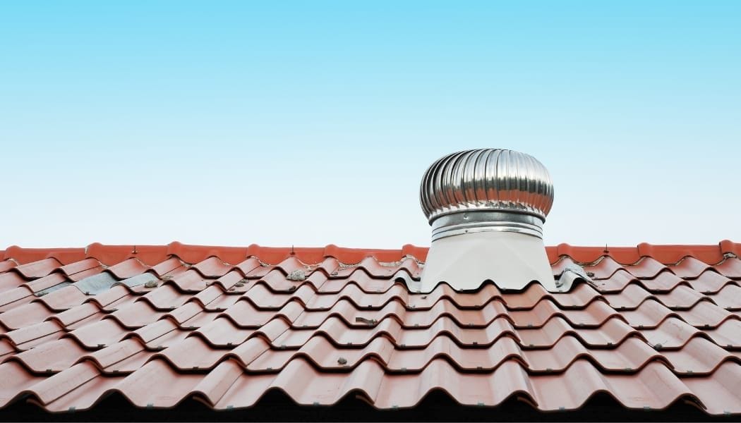 A roof vent to dissipate hot air