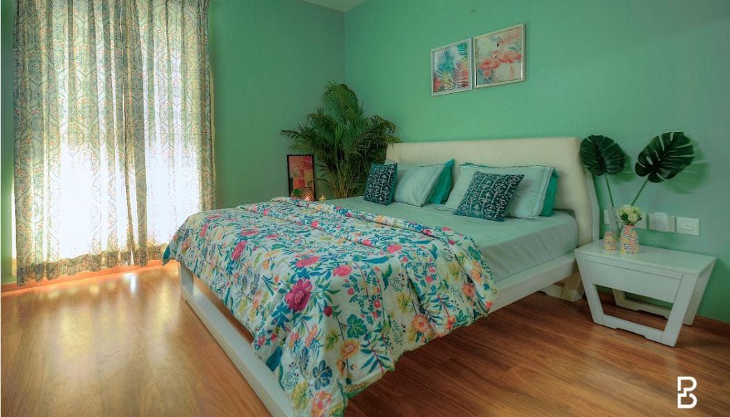 Bedroom Interior Design Aqua color
