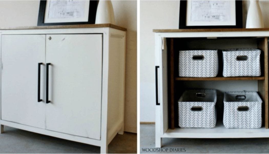 Cupboard with Pocket Doors