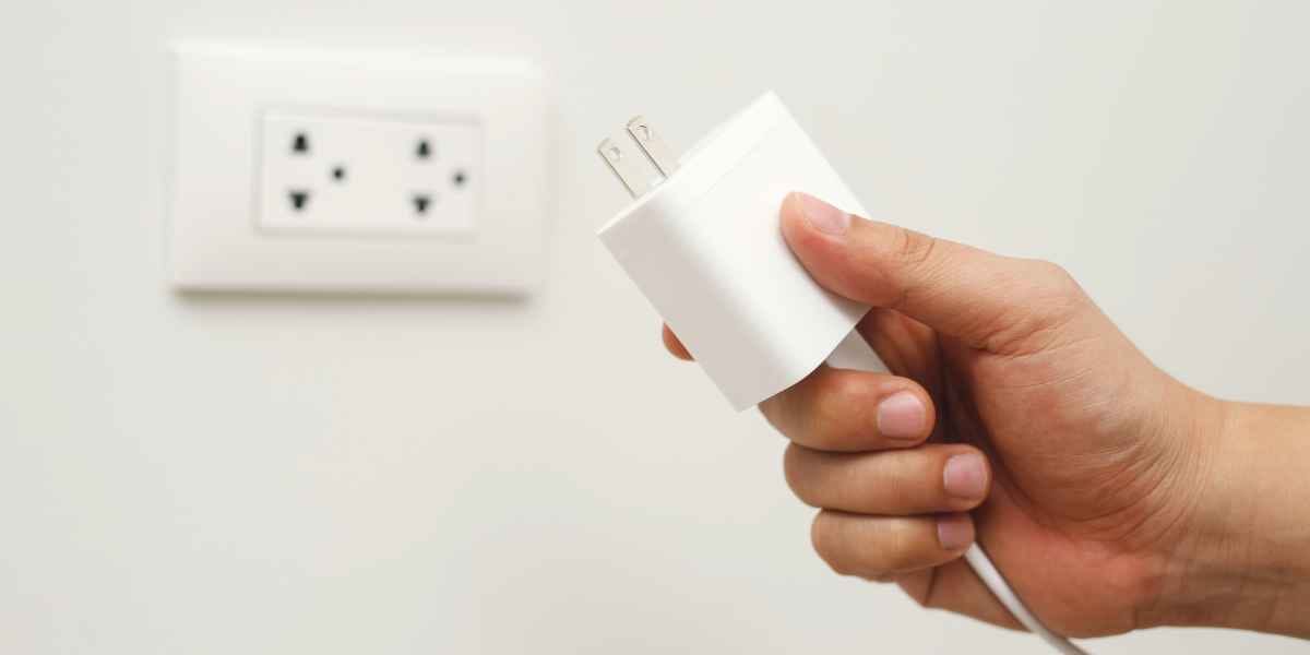 Unplug charger