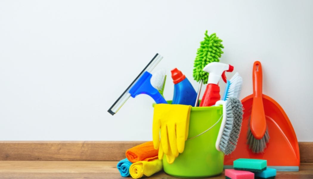 deep house cleaning tools