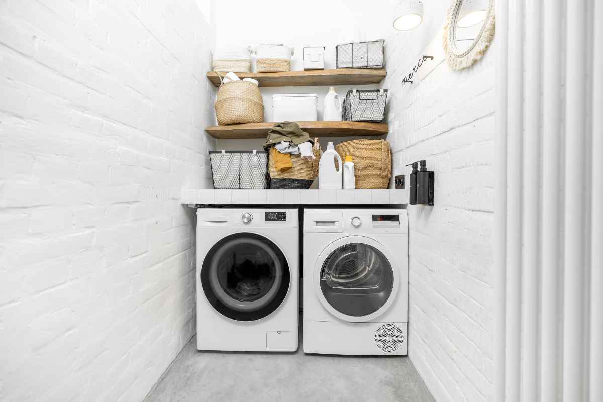 laundry room organised