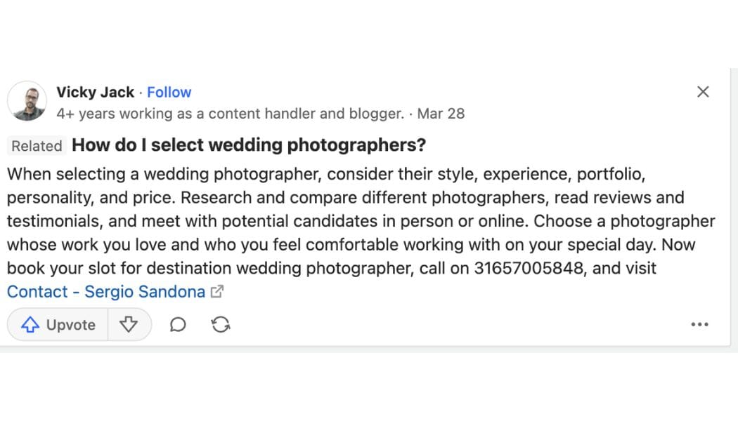 how do I select wedding photographers? 