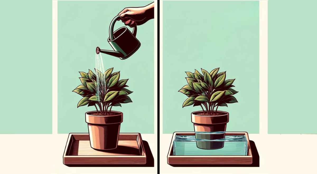 Top watering vs. Bottom watering