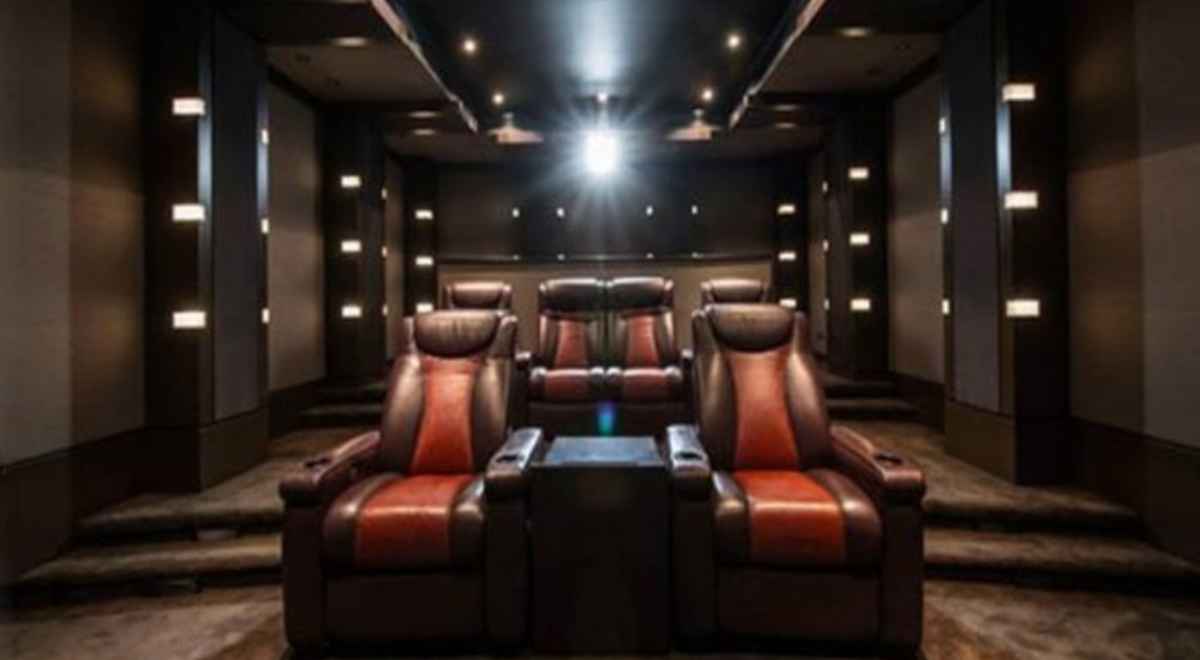 Home theatre in Aishwarya Rai's Dubai Villa