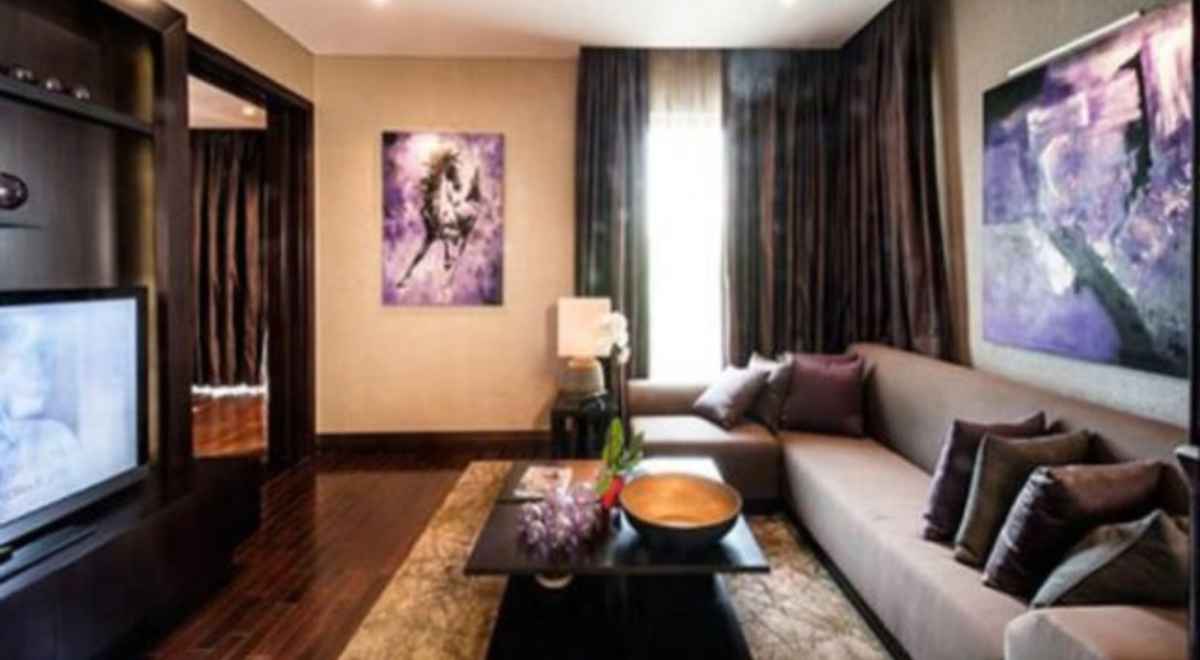 TV room in Aishwarya Rai's Dubai Villa