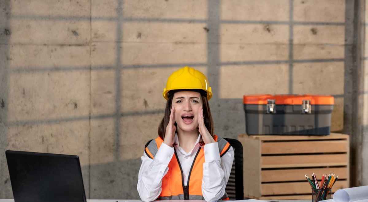 female construction worker