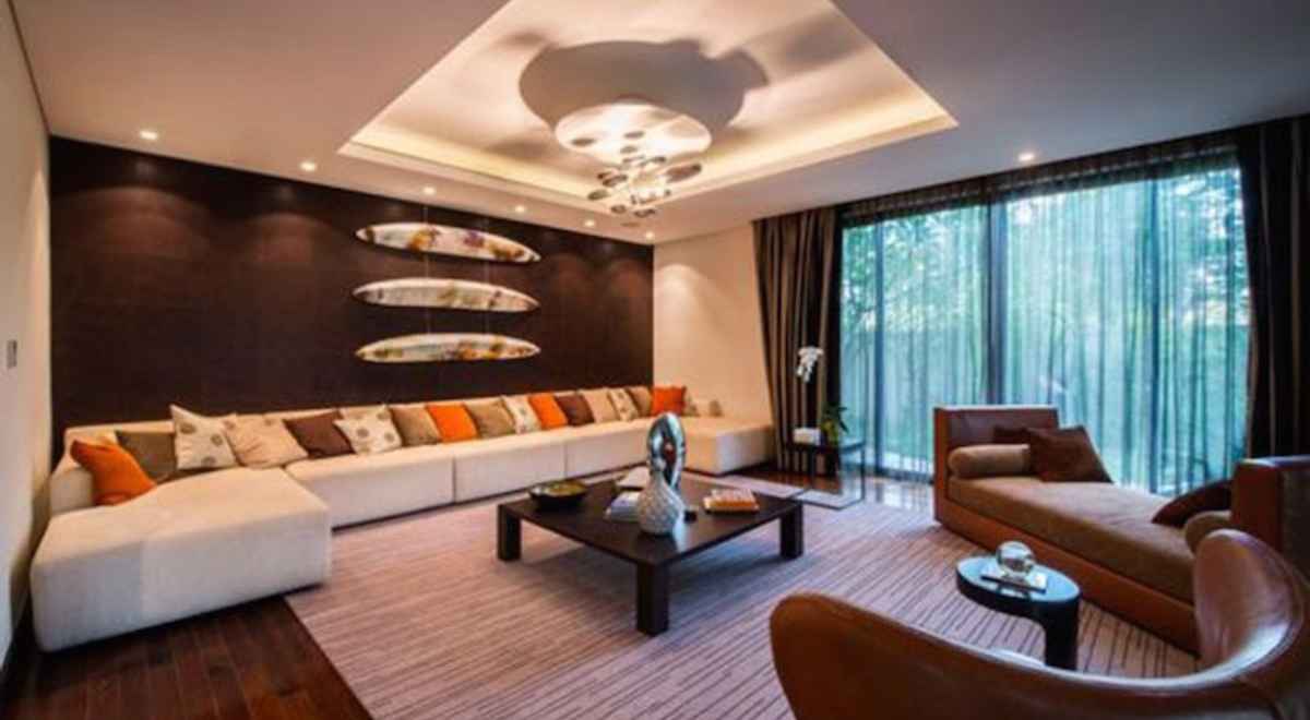 living room in Aishwarya Rai's Dubai Villa