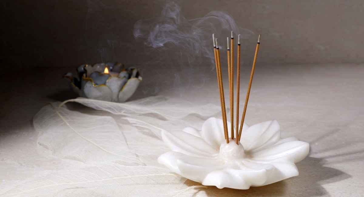 Smoke from incense