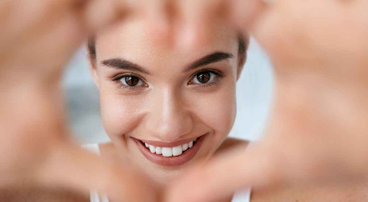 A girl smiling at the camera