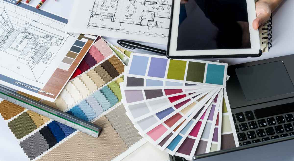 design and colors palettes for a plan