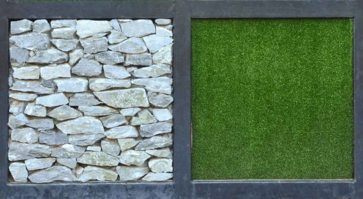 Grass is attractive grown as a vertical wall 