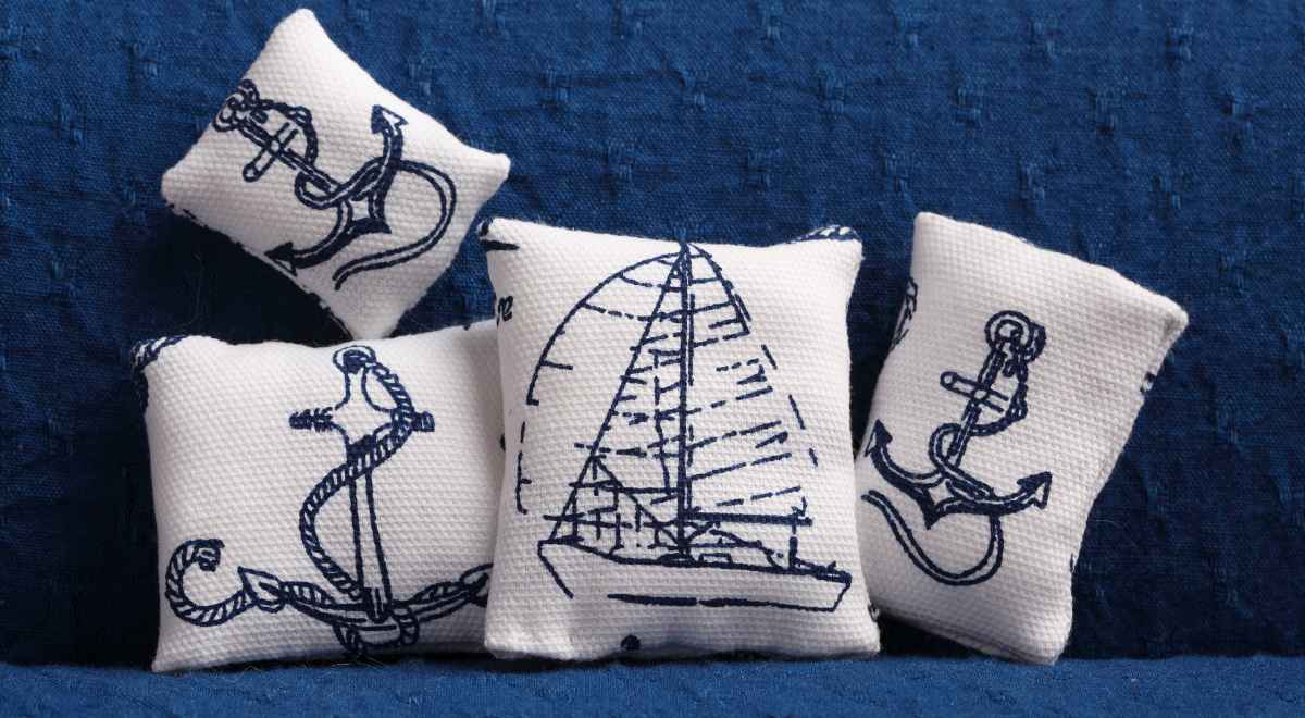 Cushions of sea theme