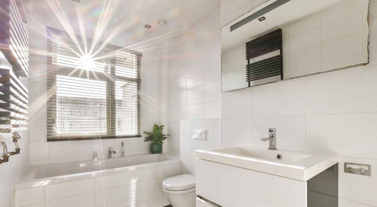 Sparkling clean bathroom