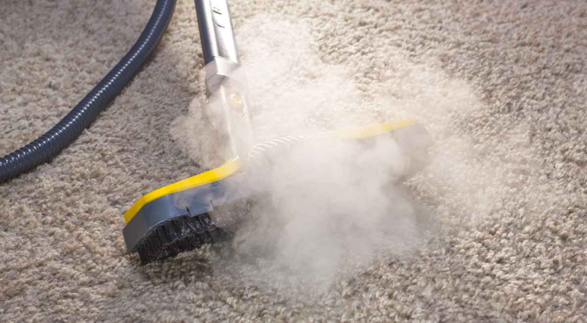 A professional steam cleaning process