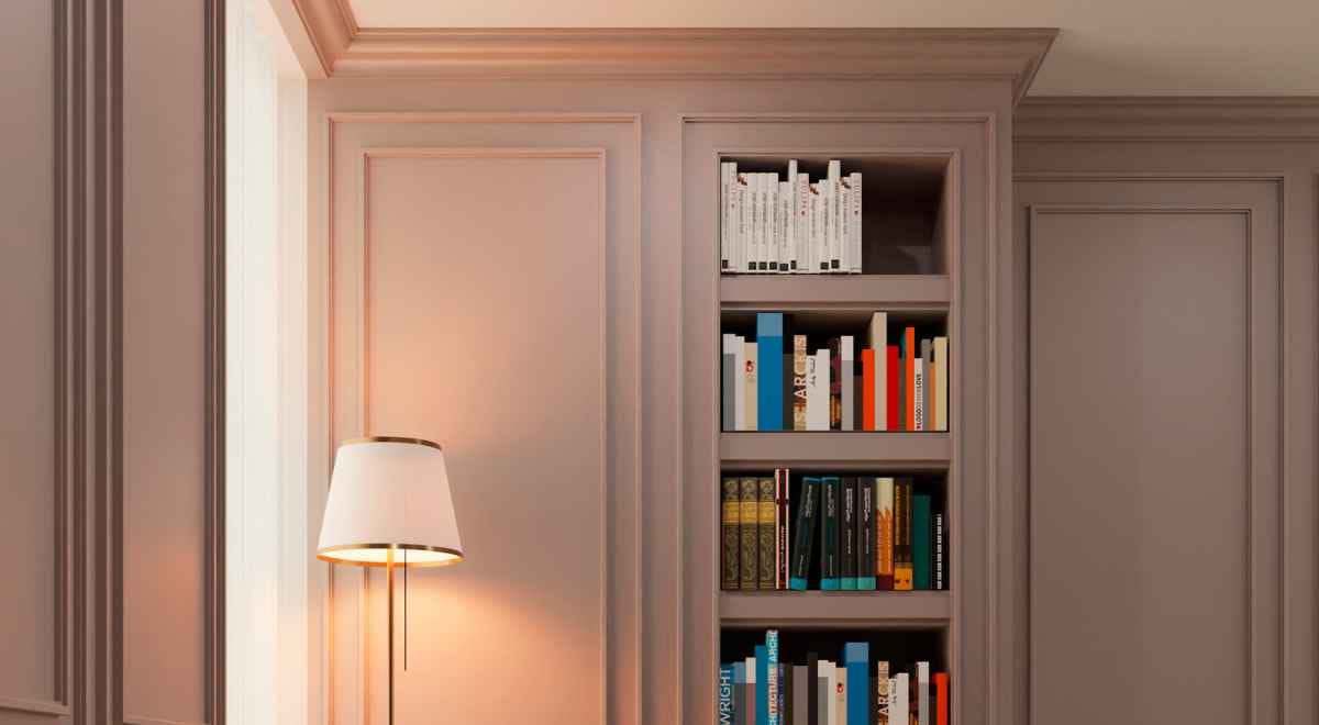 bookshelf on door