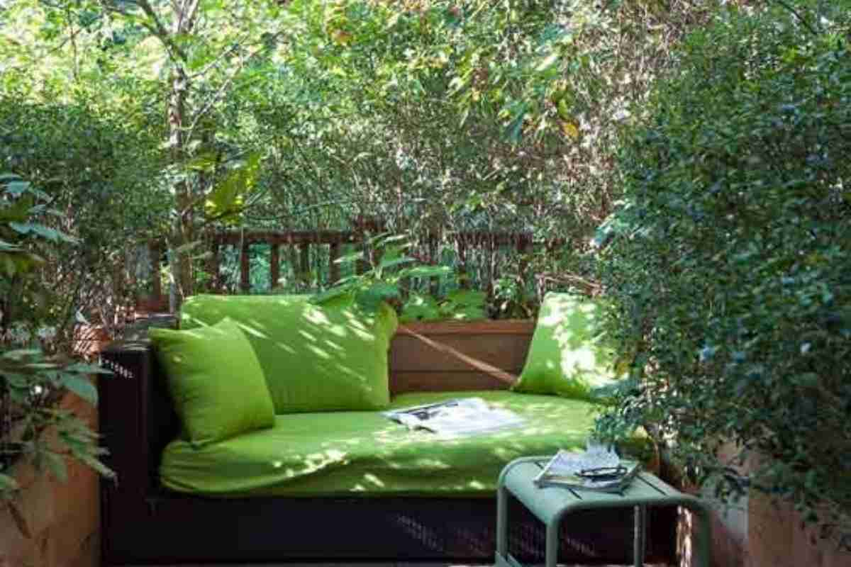 A small green nook to relax