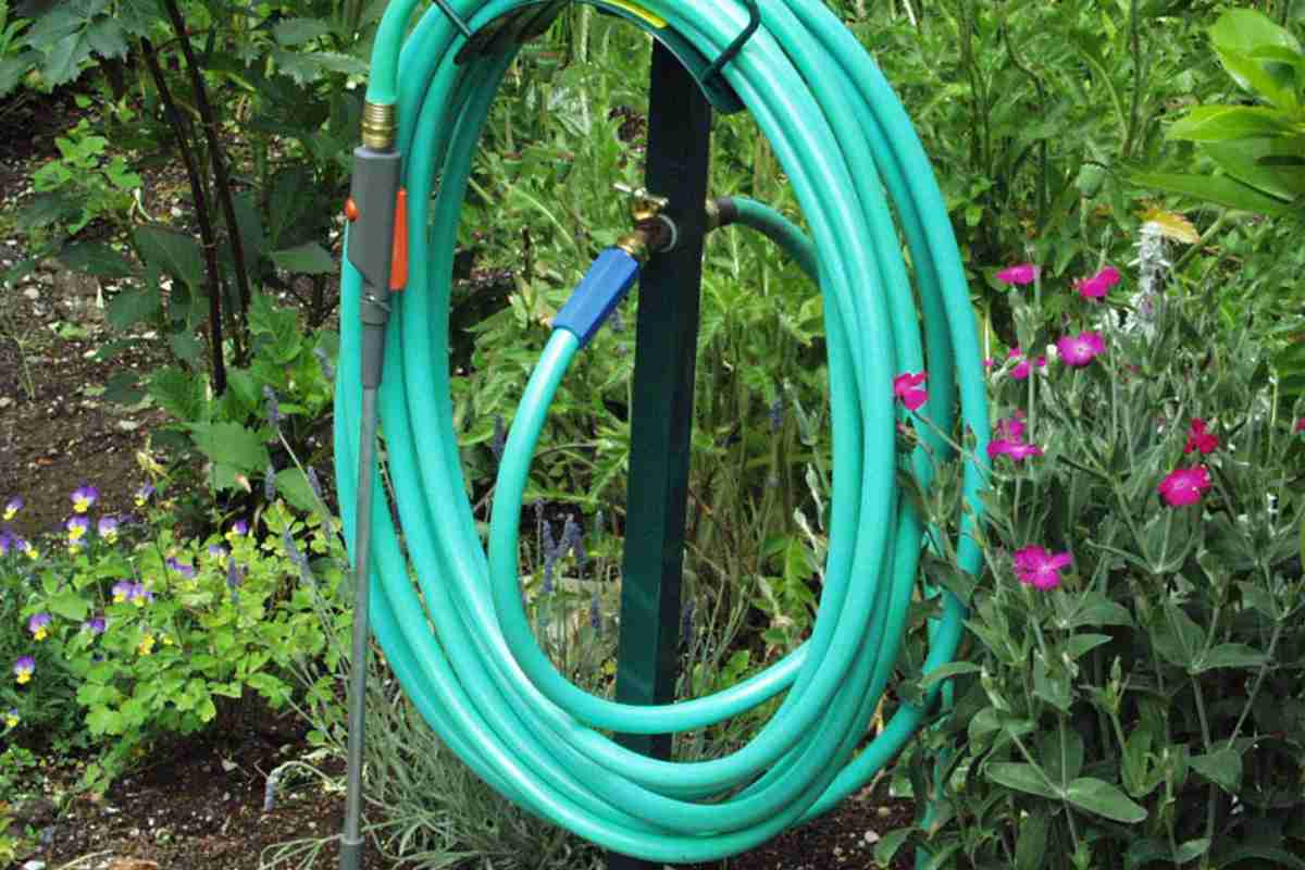 A hose holder station is perfect for hoses of all sizes