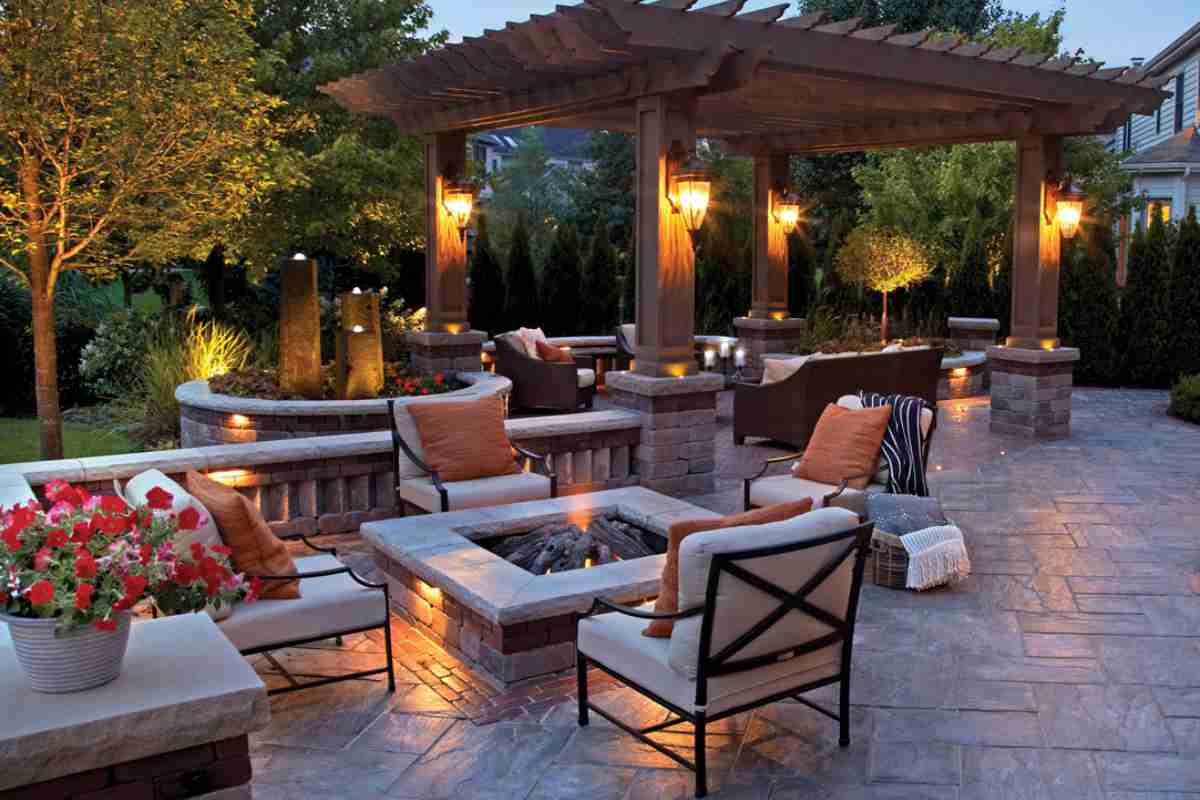 A spacious outdoor area for entertaining