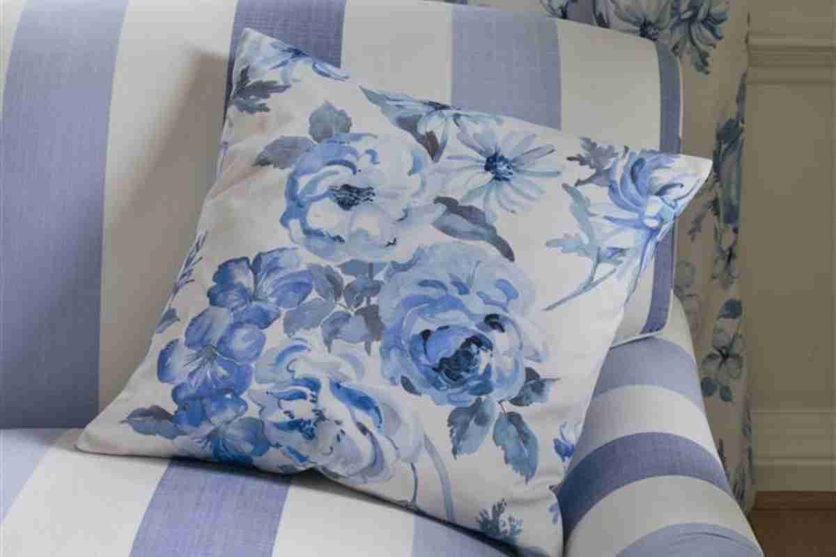 Cushions in the same chintz print 