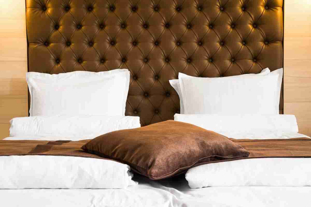 Brown headboard 