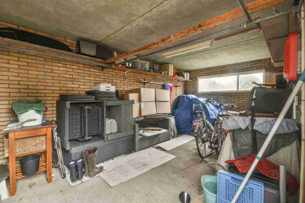 A garage converted into an extra room