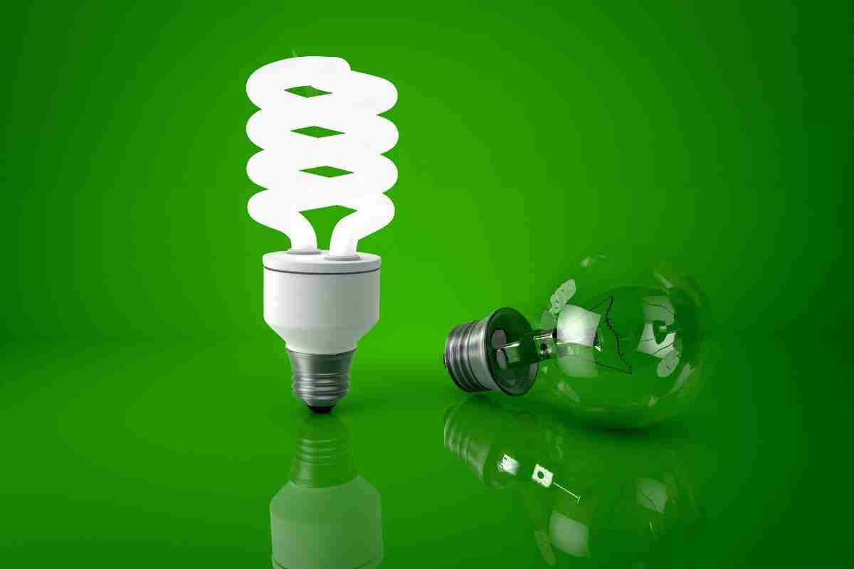  Switch to Compact fluorescent light bulbs