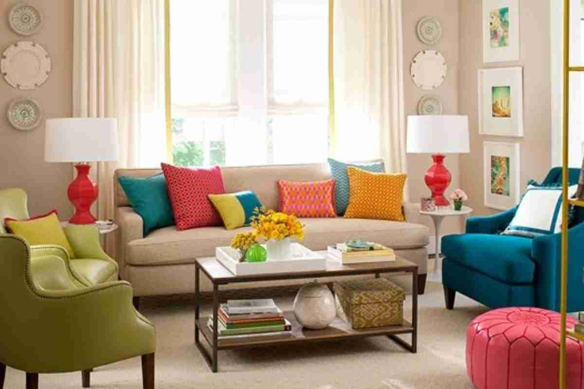 pop color to accentuate the decor