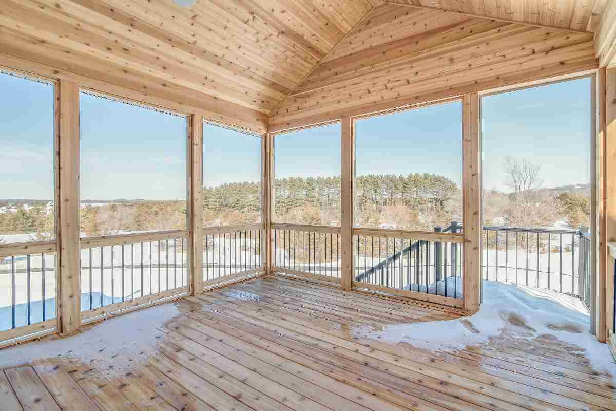 A porch can be covered and included in the home