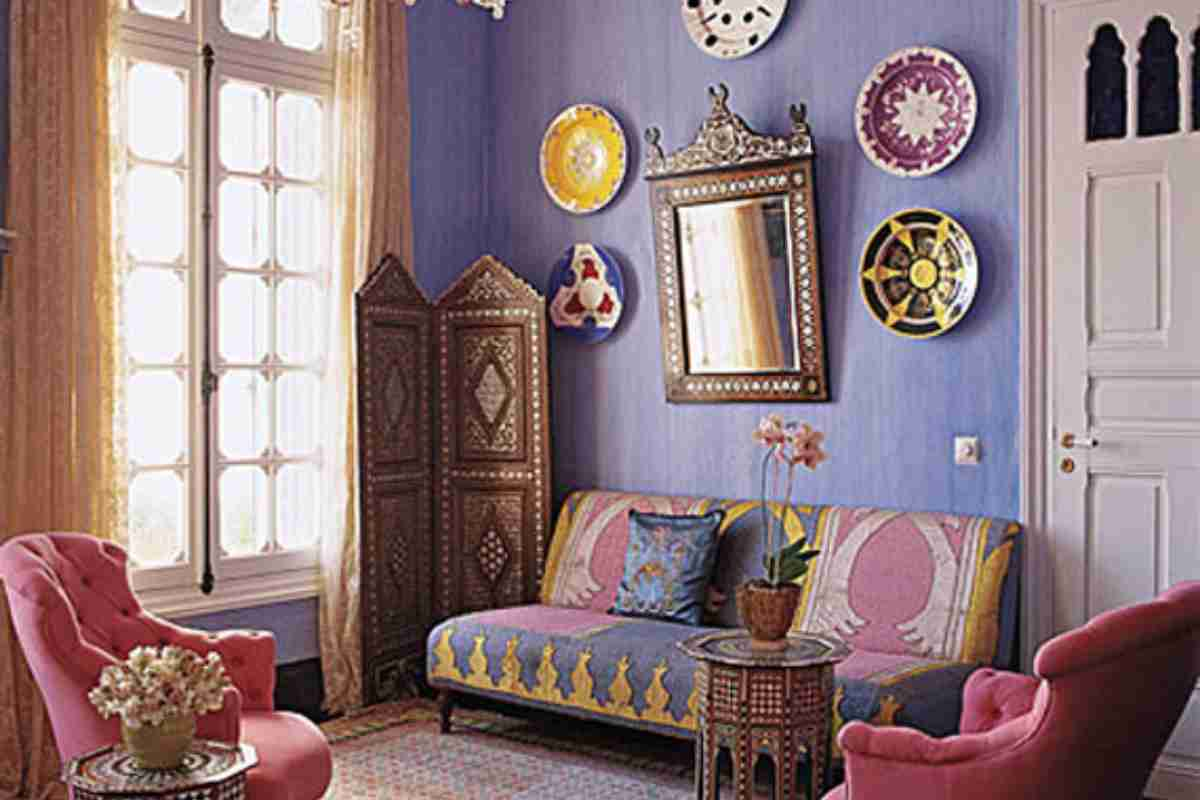 Artistic Moroccan themed living room to life