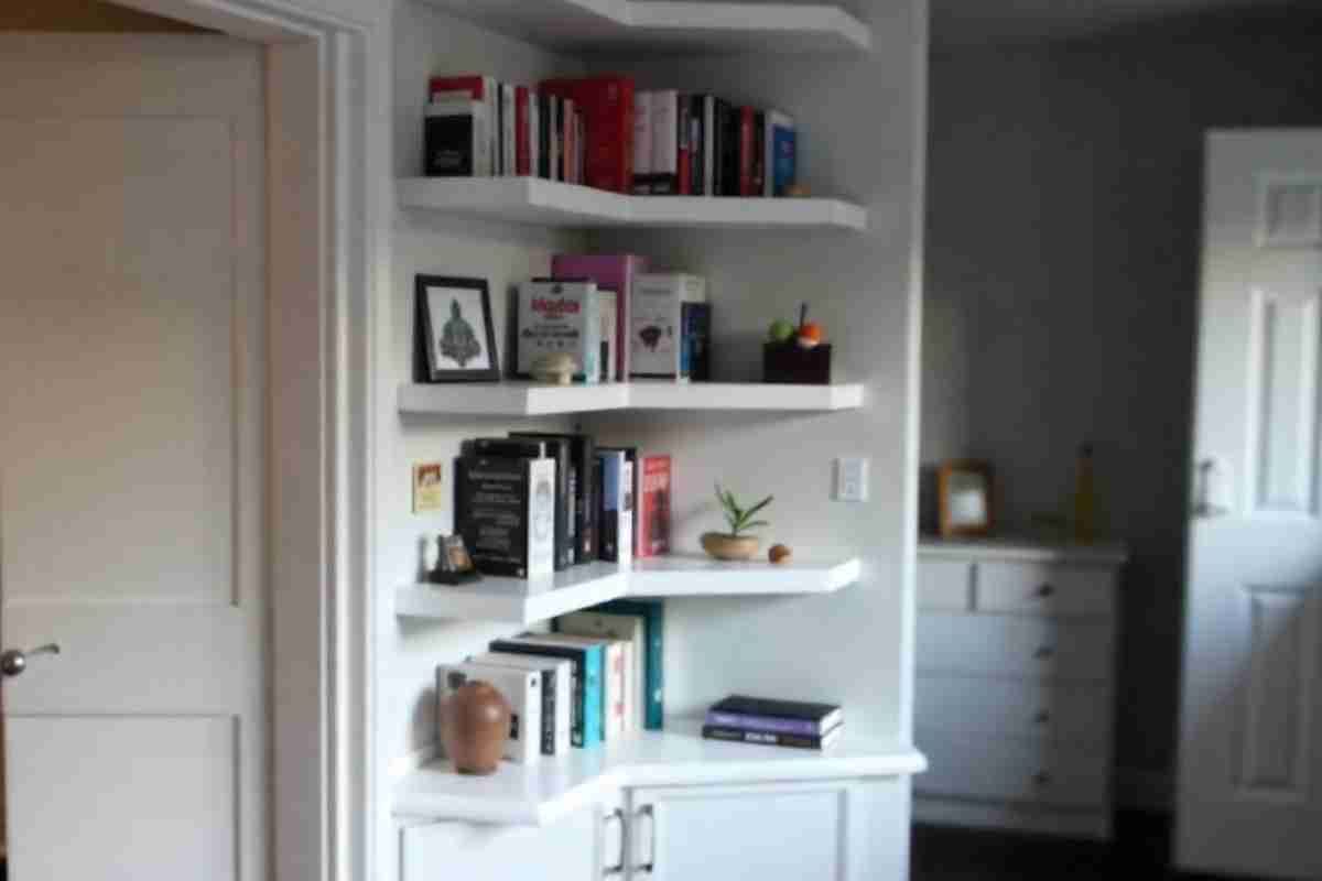 Corner Book Shelves