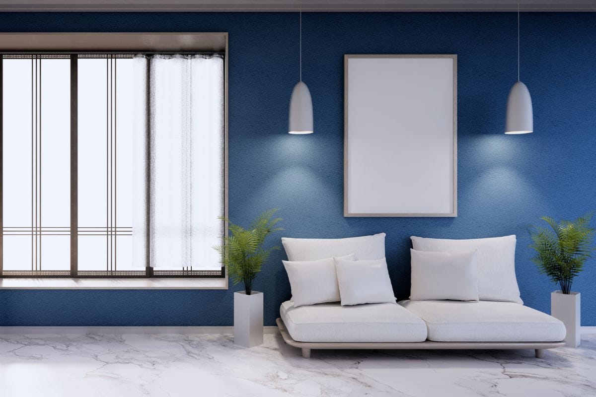 Blue living room