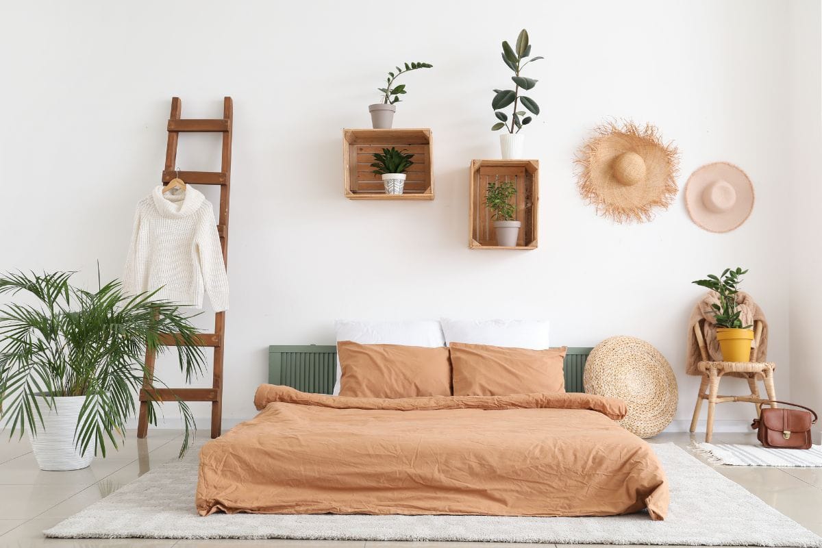 Creating shelves out of a ladder