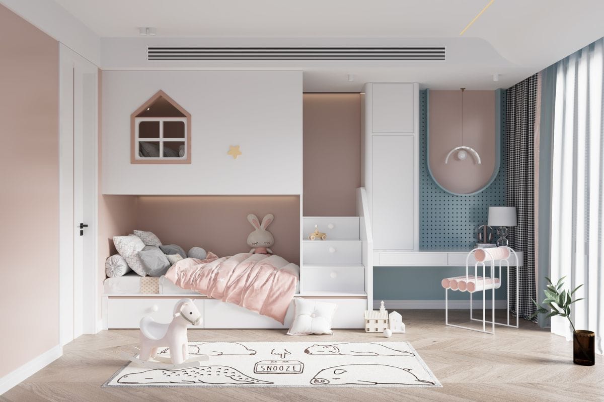 Easy-to-clean paints for kids rooms.