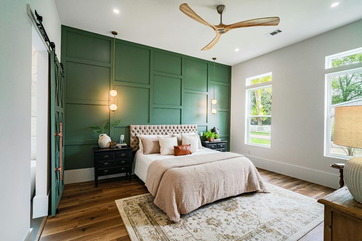 Green used as an accent color